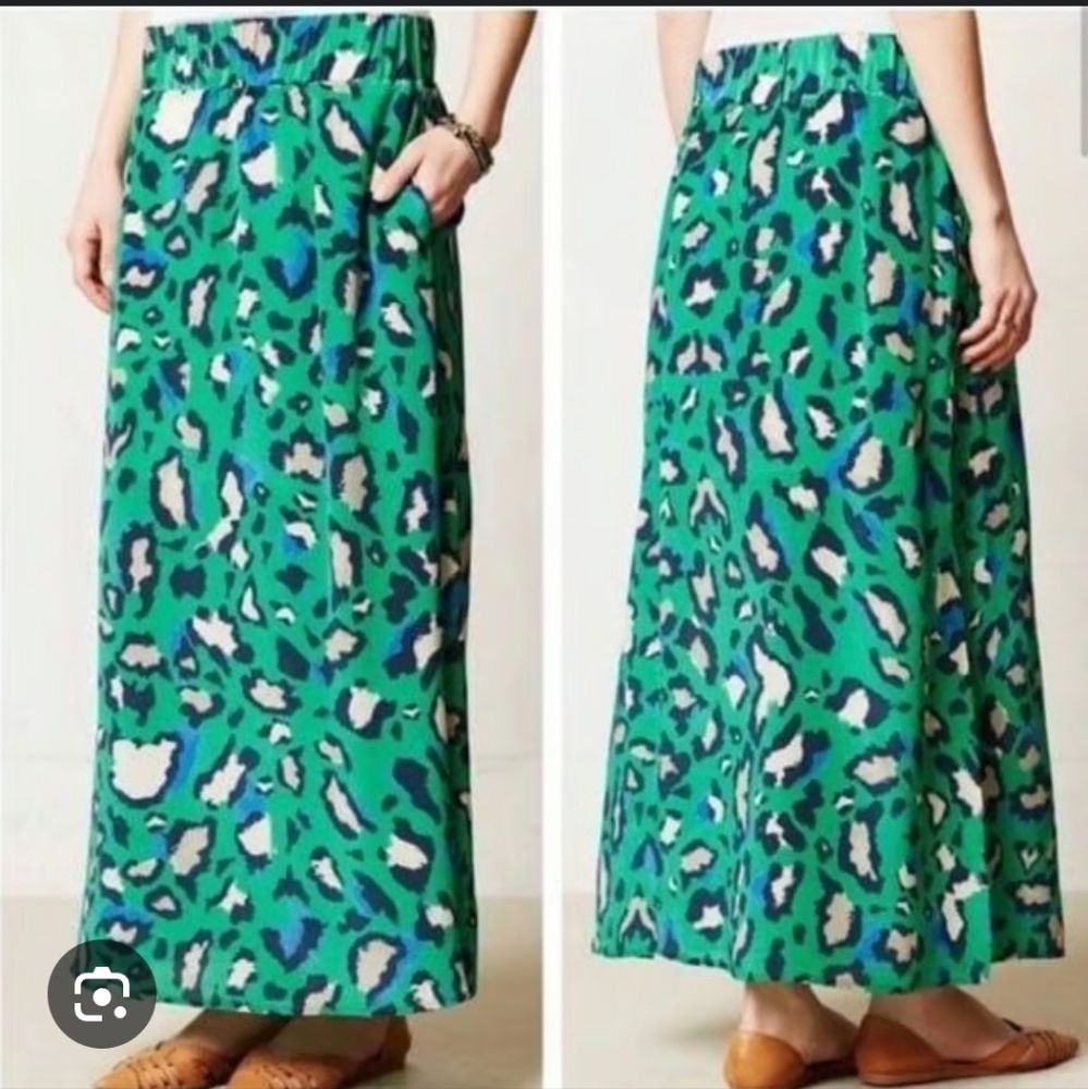 Anthropologie Vanessa Virginia Silk Skirt SMALL